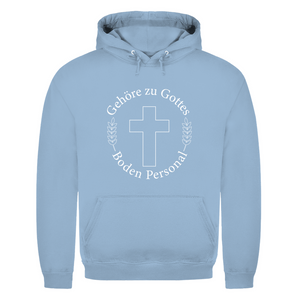 Herren Hoodie gehöre zu gottes boden personal