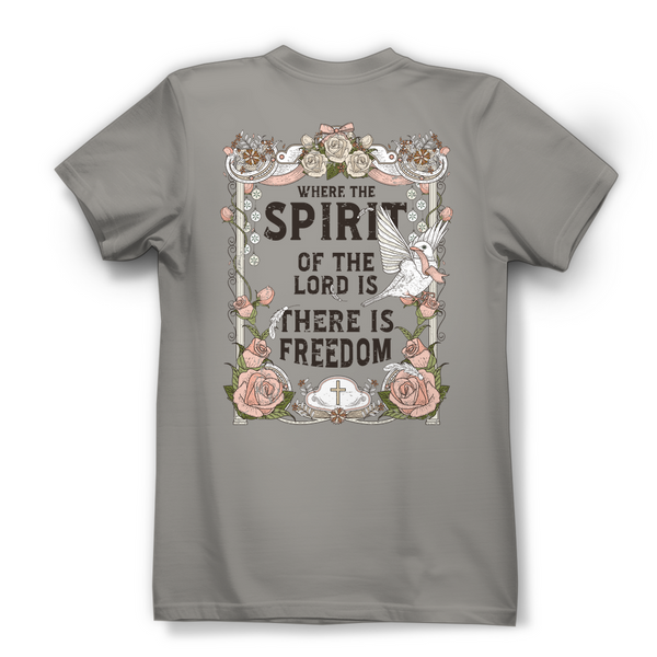 Damen Bio T-Shirt where the spirit of the lord