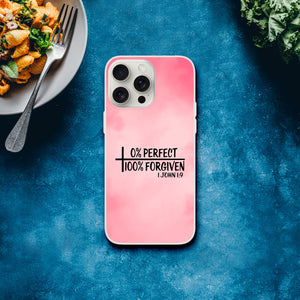 100% forgiven 1 john 1:9 iPhone-Hülle