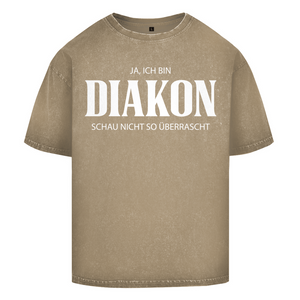 Oversize Washed T-Shirt ja ich bin diakon