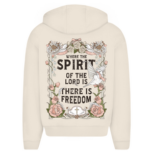 Oversize Zipper Hoodie where the spirit of the lord