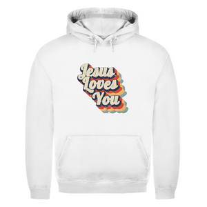 Herren Hoodie jesus loves you