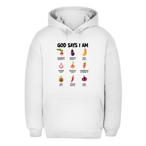 Unisex Oversize Hoodie god says i am handsome