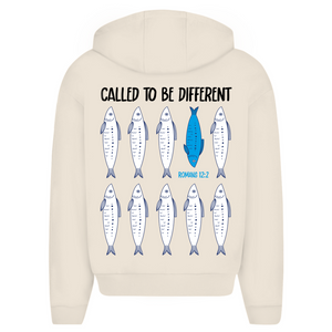 Oversize Zipper Hoodie called to be different romans 12:2