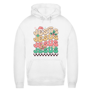 Damen Hoodie jesus weihnachtsmotiv