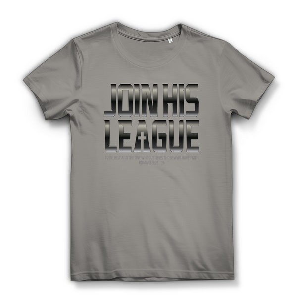 Damen  Bio T-Shirt join his league romans 3:25-26