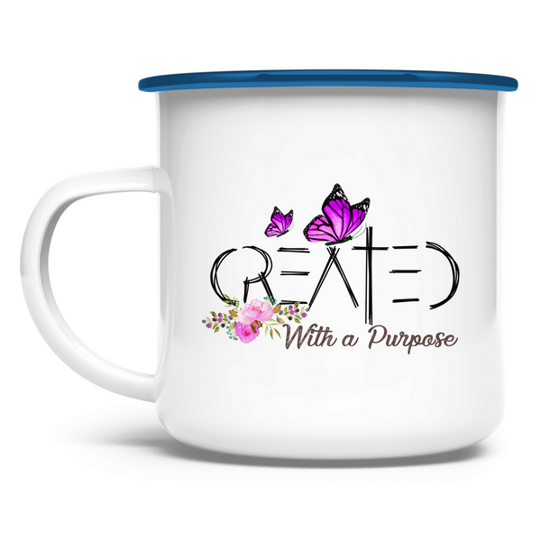 Emaille Tasse created with a purpose