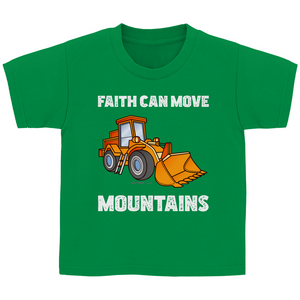 Kinder T-Shirt faith can move mountains matthew 17:20