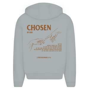 Oversize Zipper Hoodie chosen by god 2 thessalonians 2:13