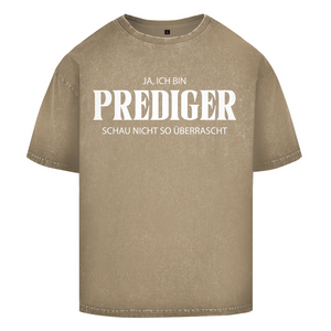Oversize Washed T-Shirt ja ich bin prediger