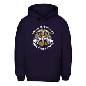 Unisex Oversize Hoodie mine superheroes wore cross