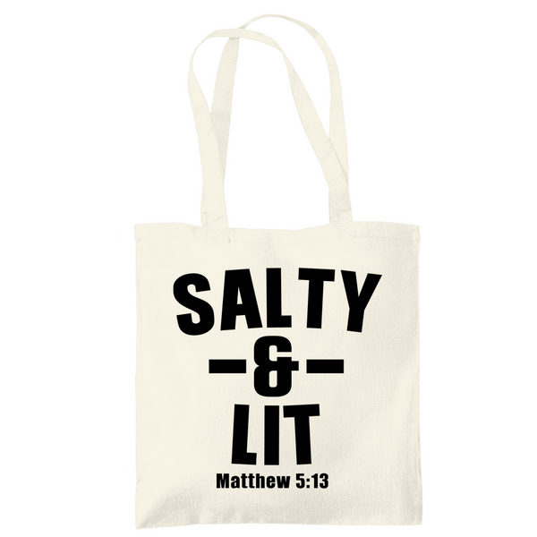 Tragetasche salty and lit matthew 5:13