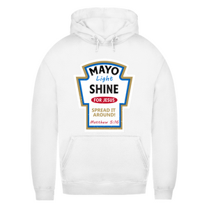 Damen Hoodie mayo light shine matthew 5:16