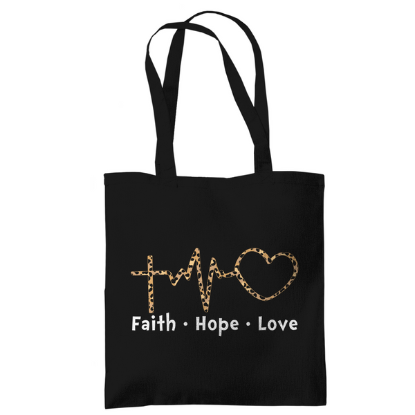 Tragetasche faith hope love