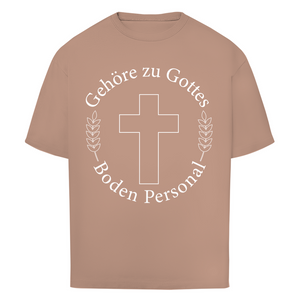 Oversize T-Shirt gehöre zu gottes boden personal
