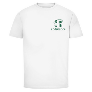 Herren T-Shirt run with endurance hebrews 12:1