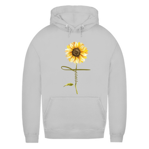Damen Hoodie jesus sonnenblume