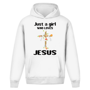Oversize Hoodie Ohne Kordel just a girl who loves jesus
