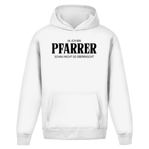 Oversize Hoodie Ohne Kordel ich bin pfarrer