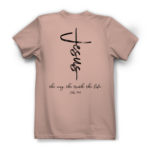 Damen Bio T-Shirt the way the truth the life john 14:6