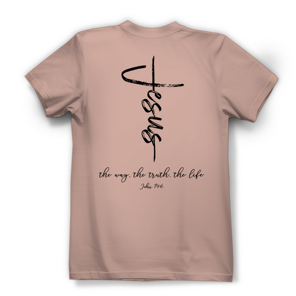 Damen Bio T-Shirt the way the truth the life john 14:6