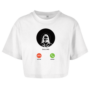 Damen Oversize Crop Top jesus calling