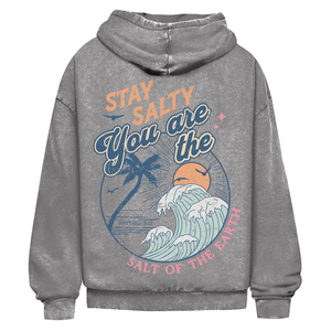 Oversize Washed Hoodie stay salty