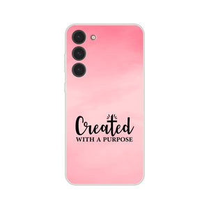 created with a purpose Samsung-Hülle