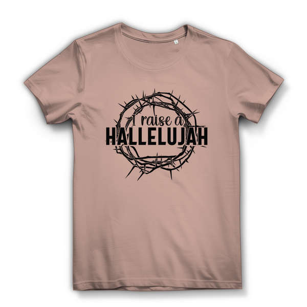 Damen Bio T-Shirt i raise a hallelujah dornenkrone