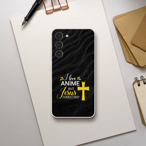 i love anime but jesus comes first Samsung-Hülle