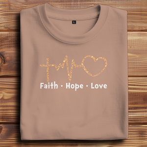 Oversize T-Shirt faith hope love