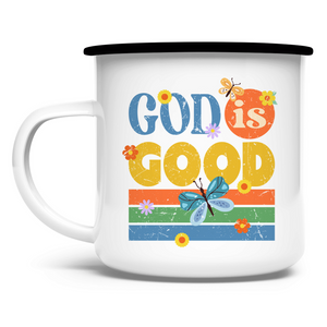 Emaille Tasse god is good