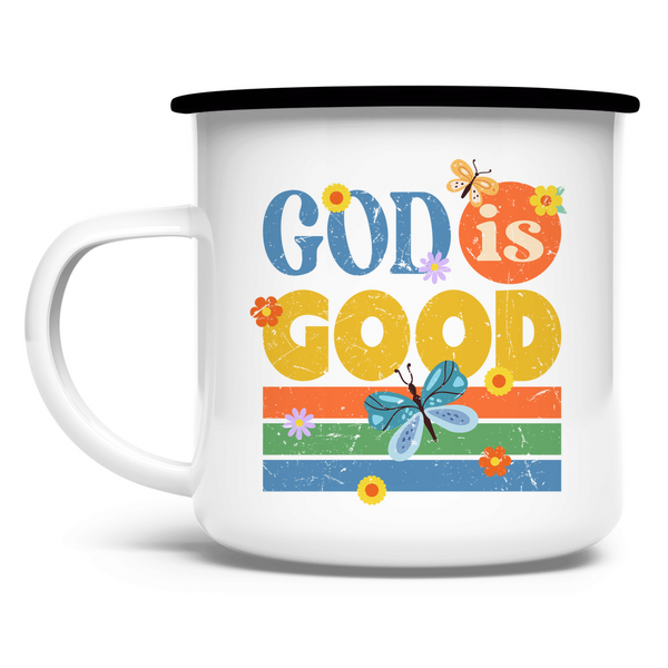 Emaille Tasse god is good