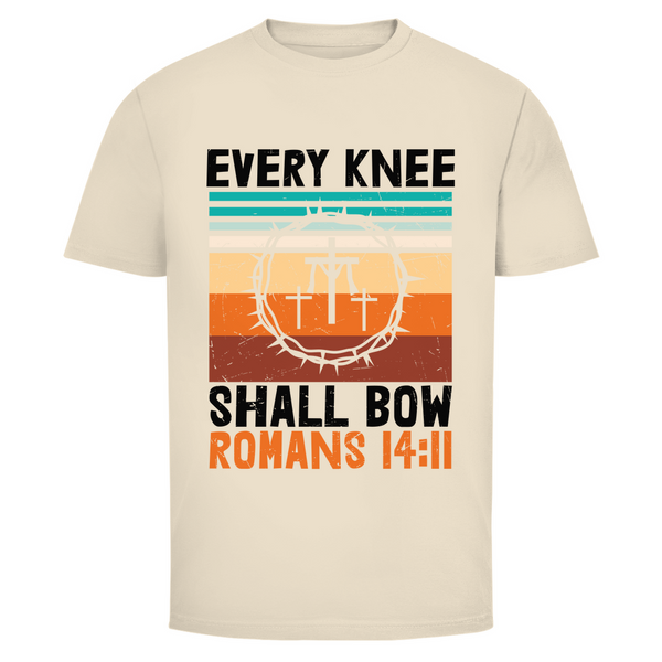 Herren T-Shirt every knee shall bow romans 14:11