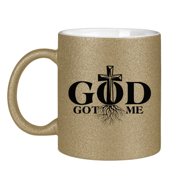 Glitzertasse god got me