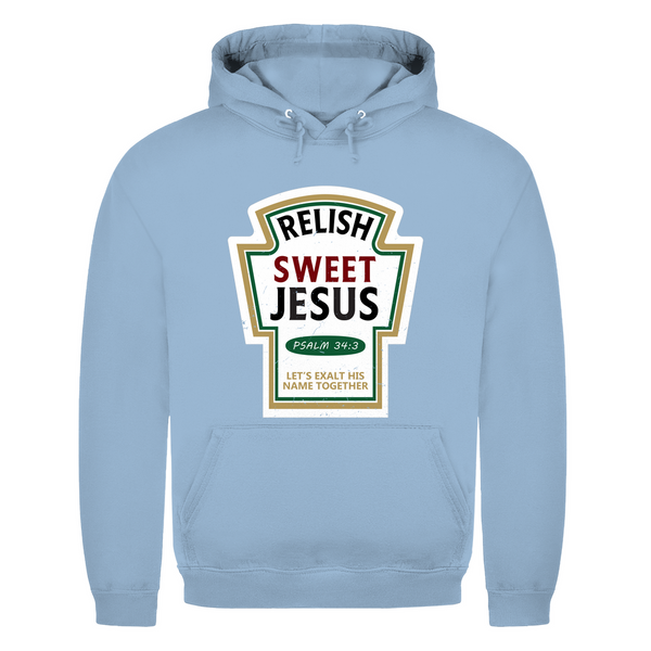 Herren Hoodie relish sweet jesus psalm 34:3