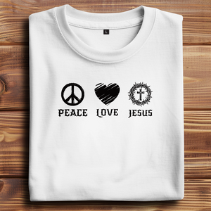 Oversize T-Shirt peace love jesus
