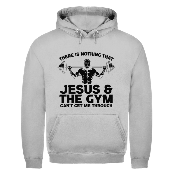 Herren Hoodie jesus and gym