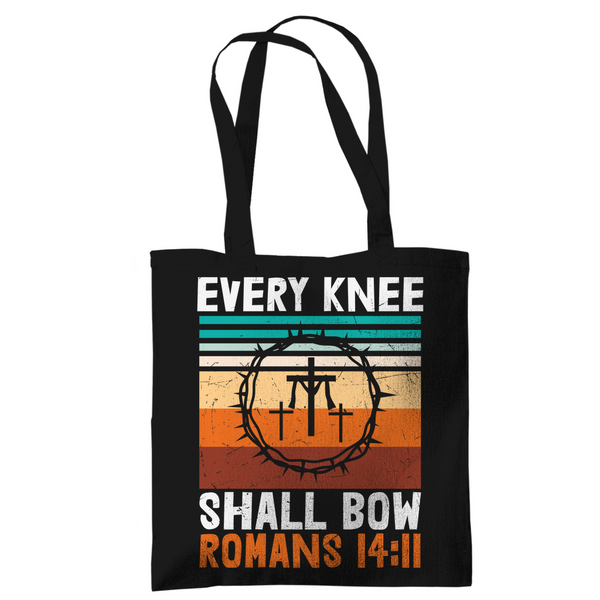 Tragetasche every knee shall bow romans 14:11