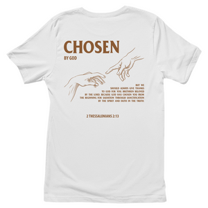 Damen T-Shirt chosen by god 2 thessalonians 2:13