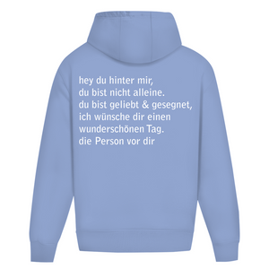 Oversize Hoodie Ohne Kordel hey du hinter mir