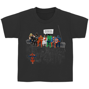 Kinder T-Shirt superhelden parodie
