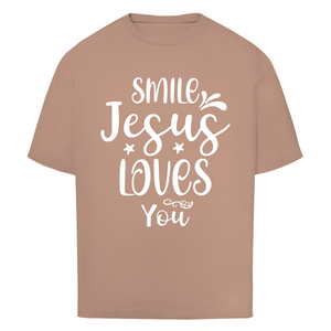 Oversize T-Shirt smile jesus loves you