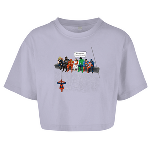 Damen Oversize Crop Top and that how i saved the world