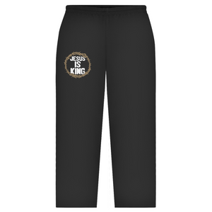 Oversize Sweatpants jesus is king dornenkrone