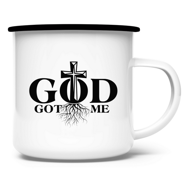 Emaille Tasse god got me