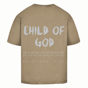 Oversize Washed T-Shirt child of god galatians 3:26