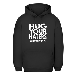 Unisex Oversize Hoodie hug your haters matthew 5:44