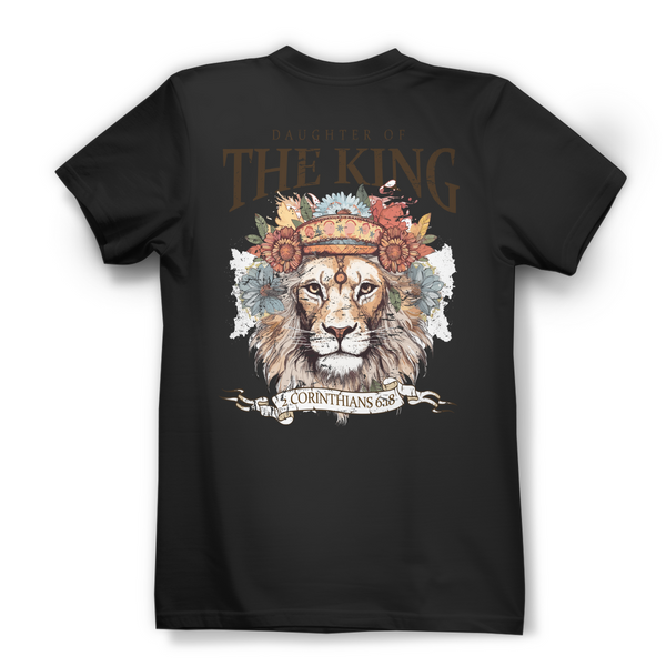 Damen Bio T-Shirt daughter of the king 2 corinthians 6:18