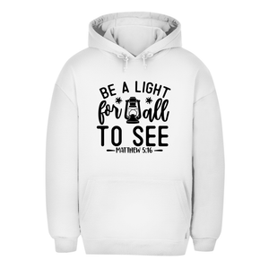 Unisex Oversize Hoodie be a light for all to see matthew 5:16